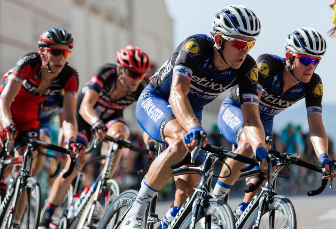 A group of cyclists striving to reach the finish line is lost in thought about, “What is hydrolyzed collagen?”