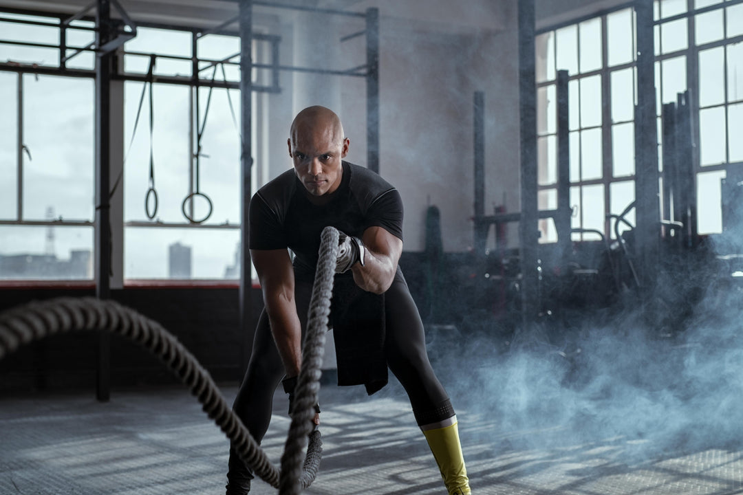 Athlete exercising with battle ropes at a gym is thinking of switching to collagen and wants to know, "Is collagen a complete protein?"