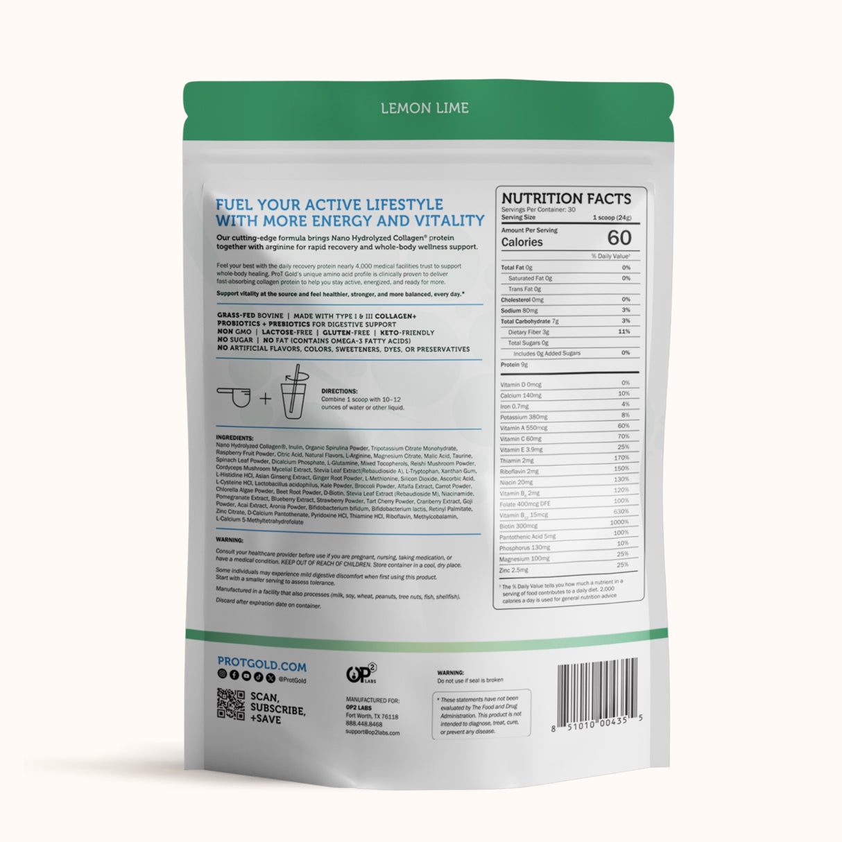 ProT Gold Daily Recovery Greens + Protein