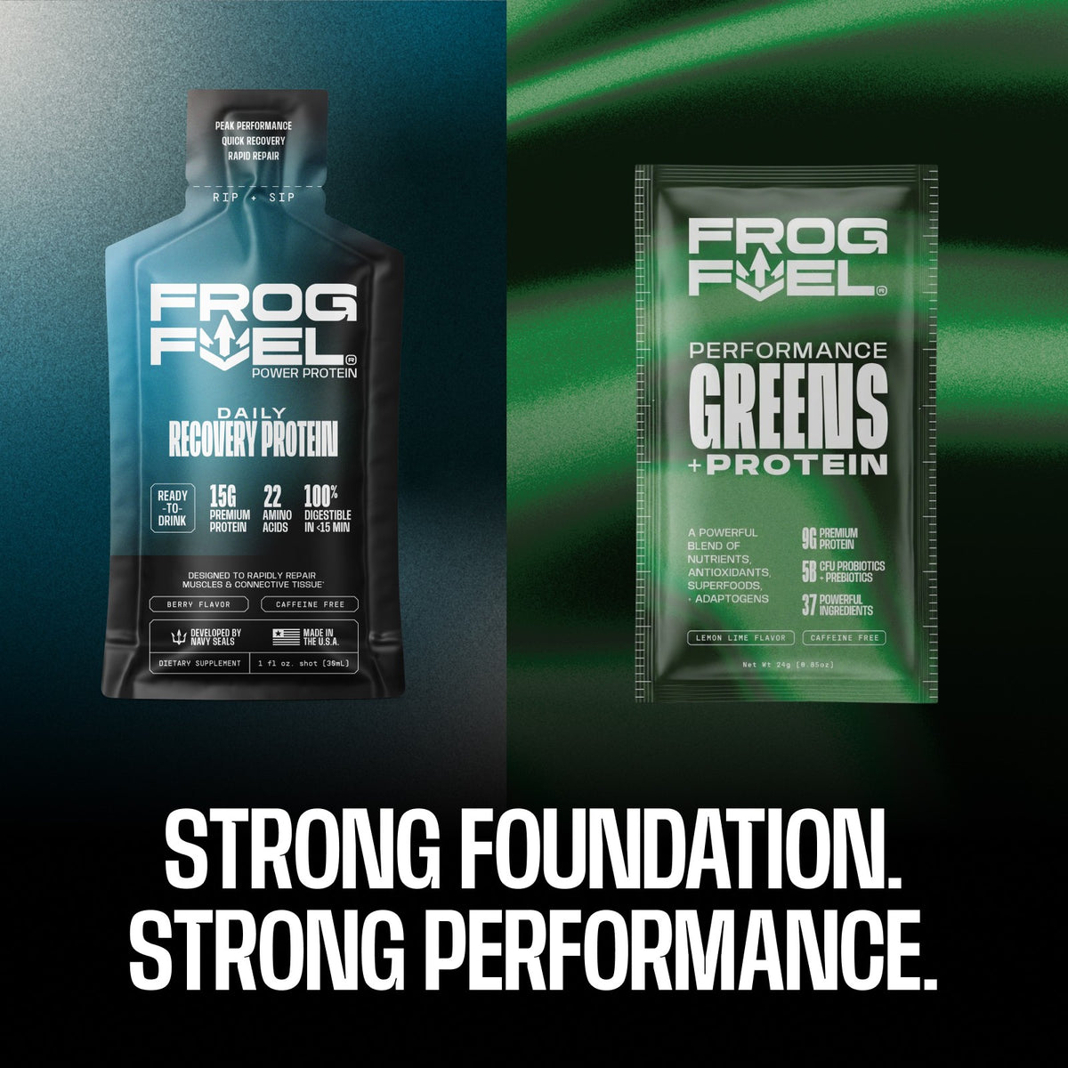 The Strong Foundation Stack - Power Protein and Performance Greens + Protein
