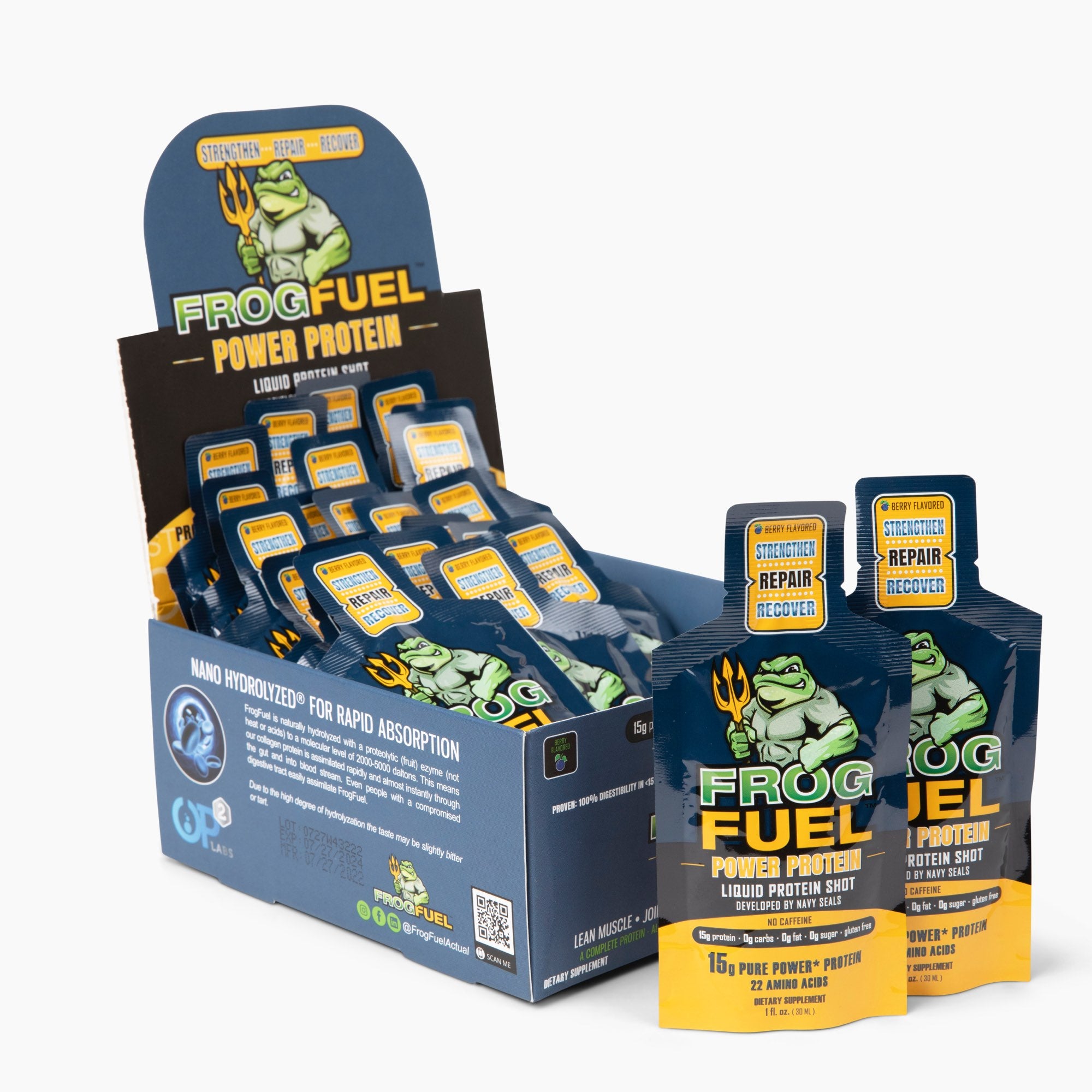 Frog Fuel Power - Liquid Hydrolyzed Collagen Protein Shots | Frog Fuel ...