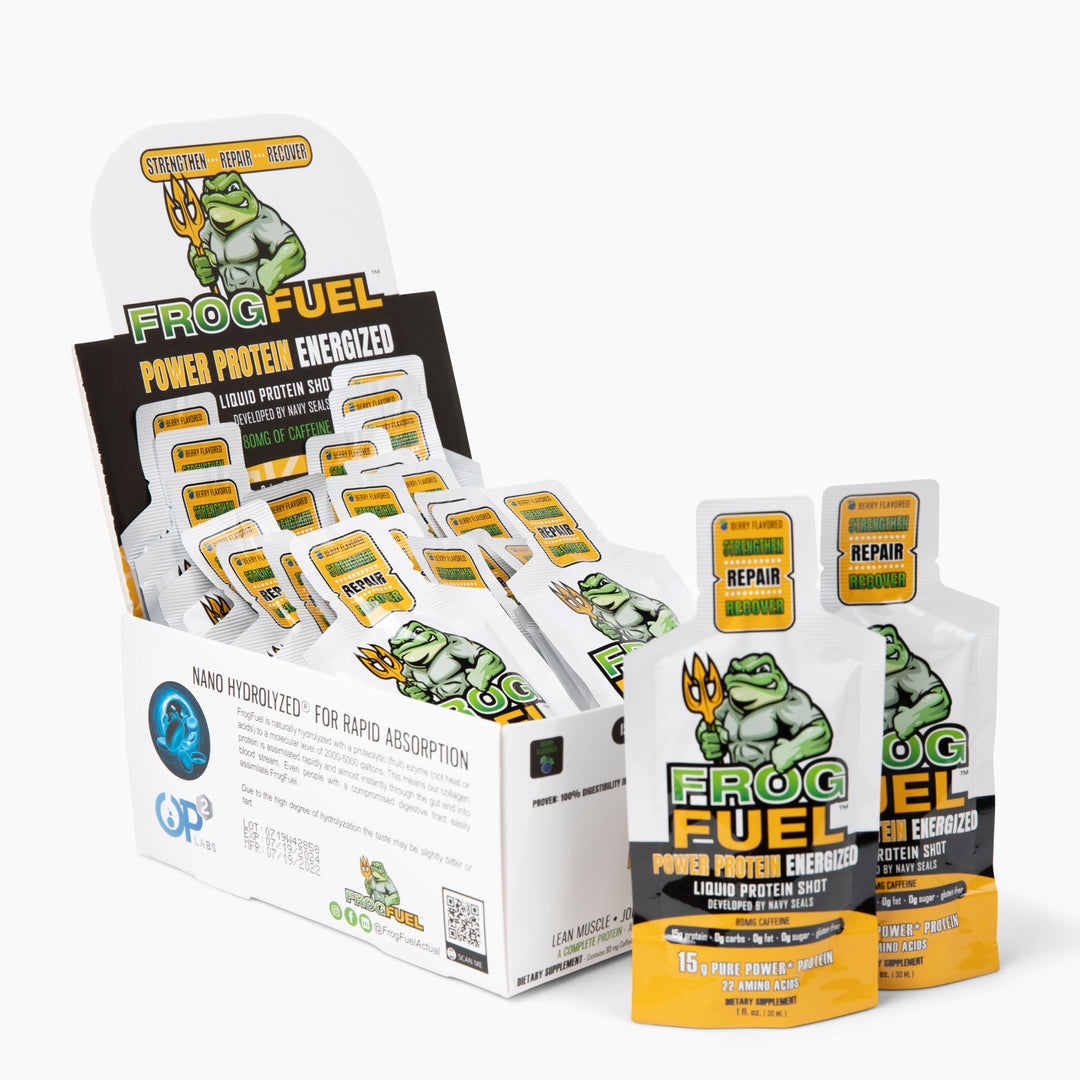 Frog Fuel Power - Liquid Hydrolyzed Collagen Protein Shots | Frog Fuel